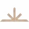 Ekena Millwork Saratoga Smooth Timber Gable Bracket, Douglas Fir, 48"W x 24"H x 3 1/2"D x 3 1/2"F, 12/12 Pitch GBW048X24X0404SAR00SDF - alternate 1